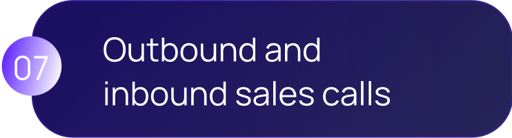 hthr outbound and inbound sales calls